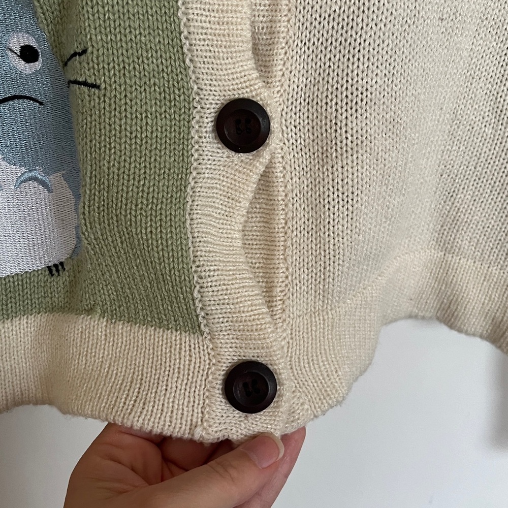 Totoro patchwork sweater cardigan Studio Ghibli - Picture 5 of 8